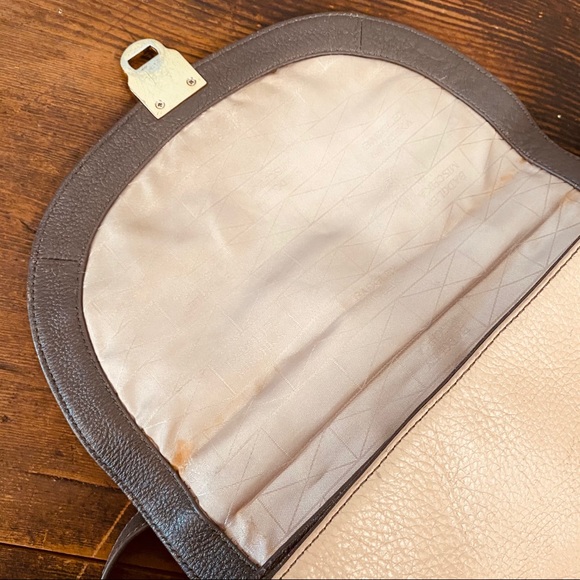 Badgley Mischka Ostrich Mutlicolor Top Handle Bag - Picture 4 of 5